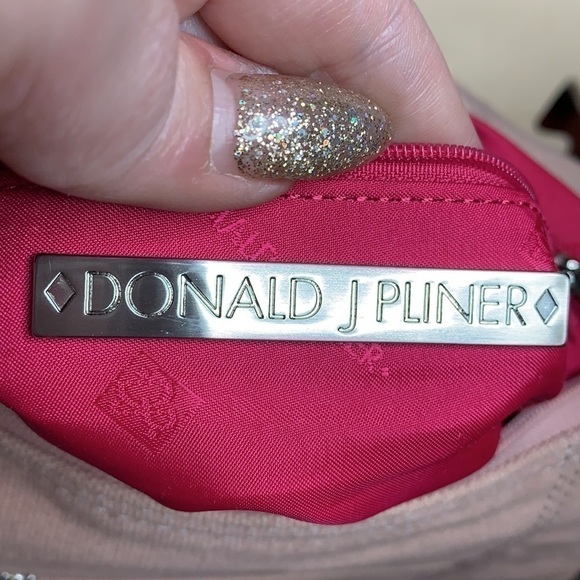 Donald J Pilner canvas and leather hobo - Picture 8 of 10